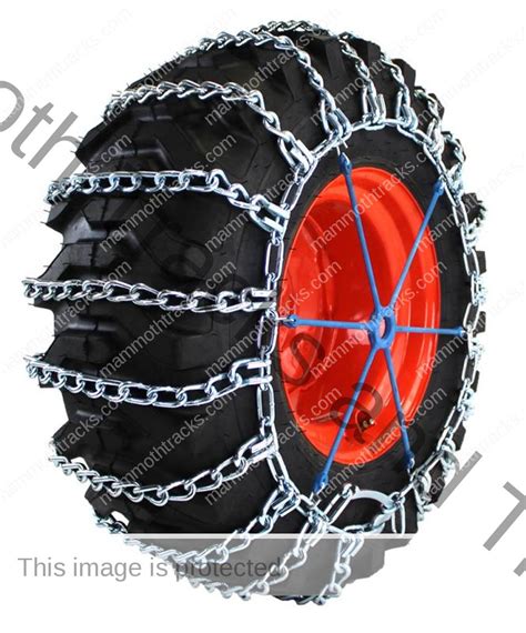 2 link skid steer chains|2 link skid steer tire chain.